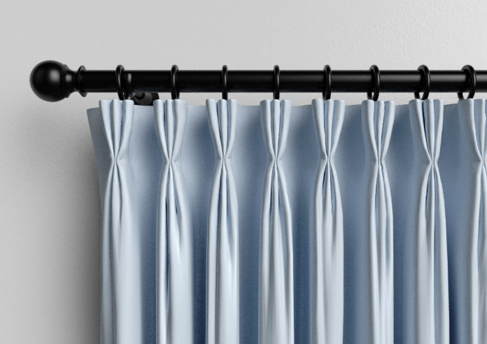 Menton, Cloud Blue - Made to Measure Curtains - Image 11